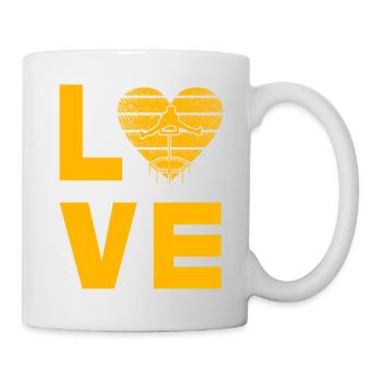 Trampolin-Liebe - Tasse - Weiß - Rechts