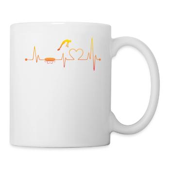 Trampolin Heartbeat - Tasse - Weiß - Rechts