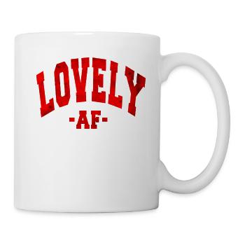 BELLE AF, JOUR DE LA SAINT-VALENTIN EN DISANT HOMMES FEMMES - Mug blanc - blanc - Droite