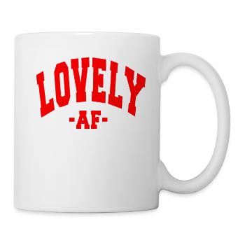 BELLE AF, JOUR DE LA SAINT-VALENTIN EN DISANT HOMMES FEMMES - Mug blanc - blanc - Droite