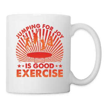 Jumping for Joy is good Exercise - Mug - white - Right