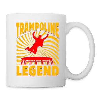 Trampolin-Legende - Tasse - Weiß - Rechts