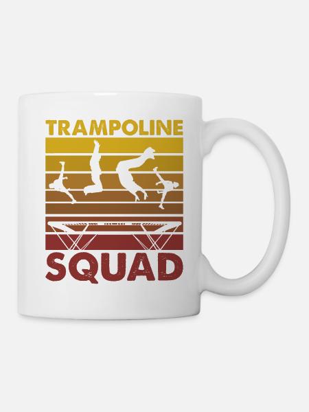 Trampolin-Kader - Tasse - Weiß