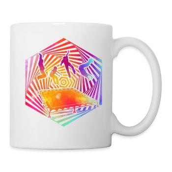 Trampolin - Tasse - Weiß - Rechts