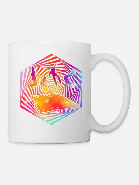 Trampolin - Tasse - Weiß