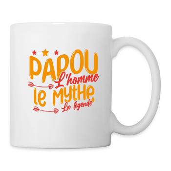 Grand-Père Papou l'Homme le Mythe la Légende - Mug blanc - blanc - Droite