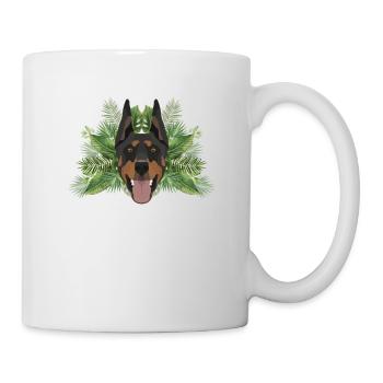 Tropical Dobermann - Tasse - Weiß - Rechts