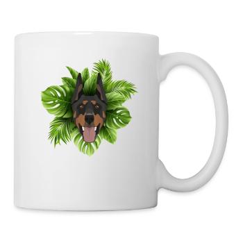 Tropical Dobermann - Tasse - Weiß - Rechts