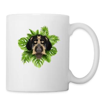 Tropical Deutsch Drahthaar - Tasse - Weiß - Rechts