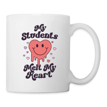 Retro Valentinstag Lehrer Meine Schüler schmelzen meine - Tasse - Weiß - Rechts