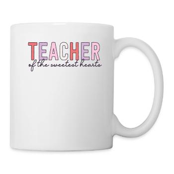 Professeur de la Saint-Valentin des cœurs les plus doux - Mug blanc - blanc - Droite