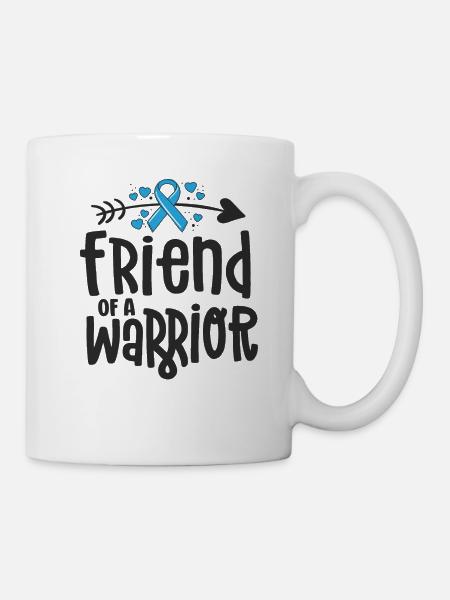 Friend Of A Warrior Support Team Prostate Cancer - Mug - white