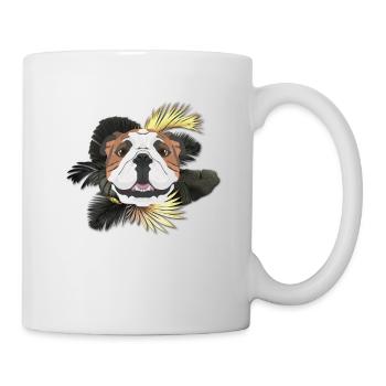 Bouledogue anglais Golden Dog - Mug blanc - blanc - Droite