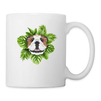 Bouledogue anglais tropical - Mug blanc - blanc - Droite