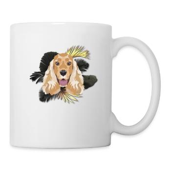 Golden Dog English Cocker Spaniel - Mug - white - Right
