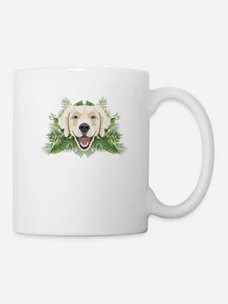 Tropical Golden Retriever - Tasse - Weiß