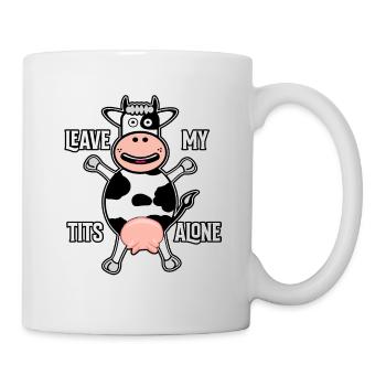 Laisse mes seins tranquilles - Mug blanc - blanc - Droite