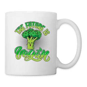 The future is vegan - Mug - white - Right