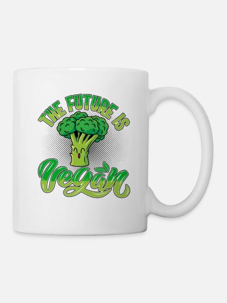 The future is vegan - Tasse - Weiß