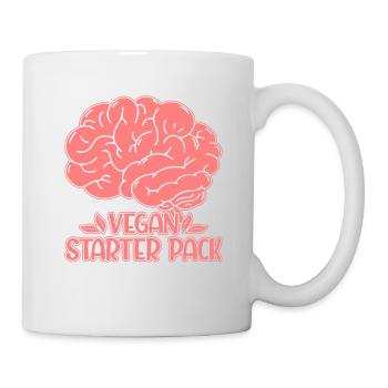 Vegan starter pack - Tasse - Weiß - Rechts