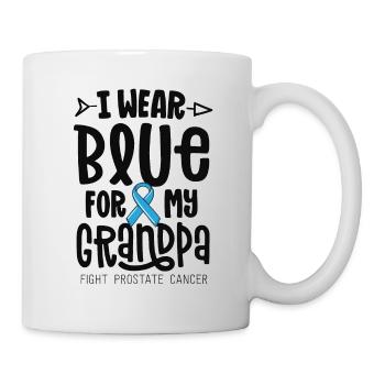 I Wear Blue For My Grandpa Prostate Cancer - Mug - white - Right