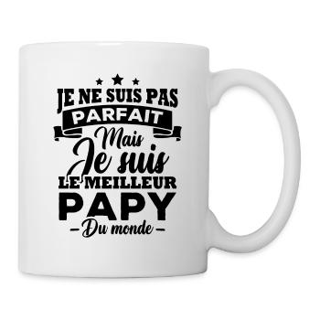 Je ne suis pas parfait meilleur papy du monde - Mug blanc - blanc - Droite