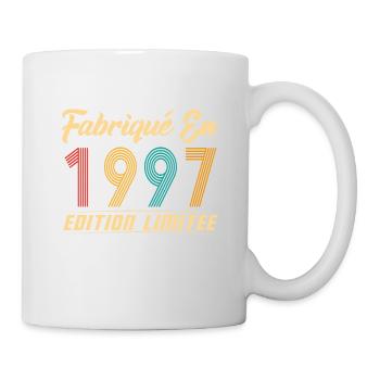 Fabriqué en 1997 Vintage cadeau d'anniversaire - Mug blanc - blanc - Droite