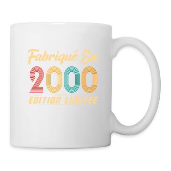Fabriqué en 2000 Vintage cadeau d'anniversaire - Mug blanc - blanc - Droite