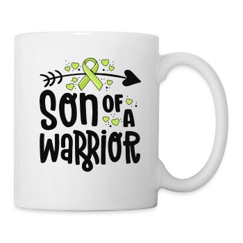 Fils d’un guerrier Lymphome Cancer Awareness Family - Mug blanc - blanc - Droite