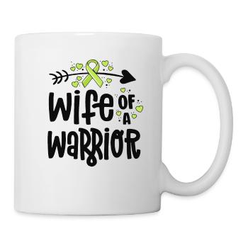 Ehefrau eines Kriegers Lymphom Krebs Bewusstsein - Tasse - Weiß - Rechts