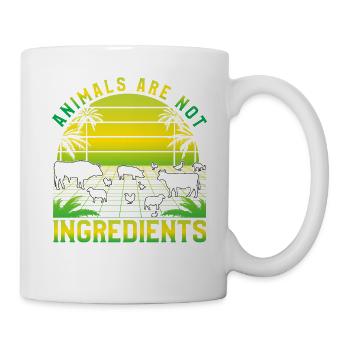 Animals are not ingredients Vegan - Mug - white - Right