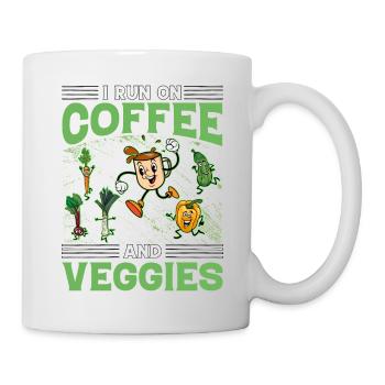 I run on Coffee and Veggies Vegan - Mug - white - Right