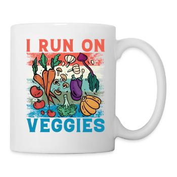 I run on Veggies Vegan - Mug - white - Right
