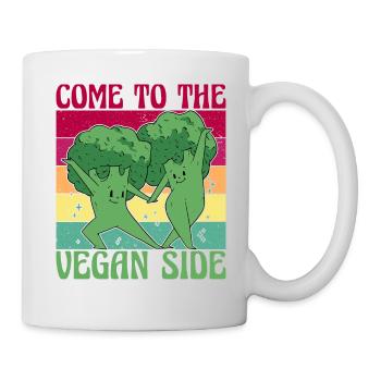 Come to the Vegan Side - Tasse - Weiß - Rechts