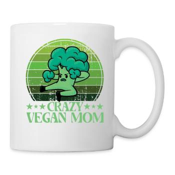Crazy Vegan Mom - Mug - white - Right