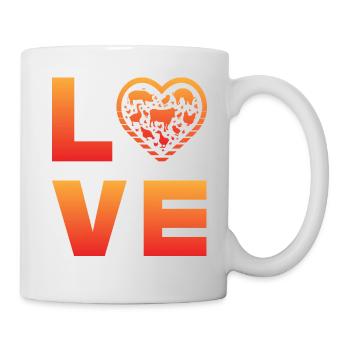 Vegan Love - Mug - white - Right