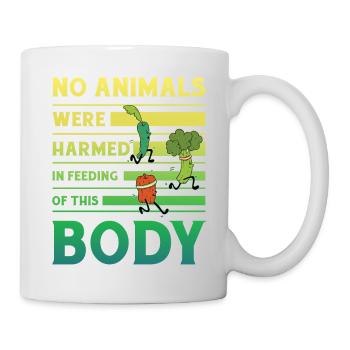 No animals were harmed in feeding of this Body - Mug - white - Right