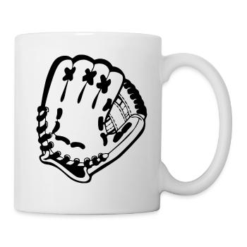 Baseball - Tasse - Weiß - Rechts