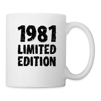 1981 Limited Edition Geburtstag Geschenk Frau Mann - Tasse - Weiß - Rechts