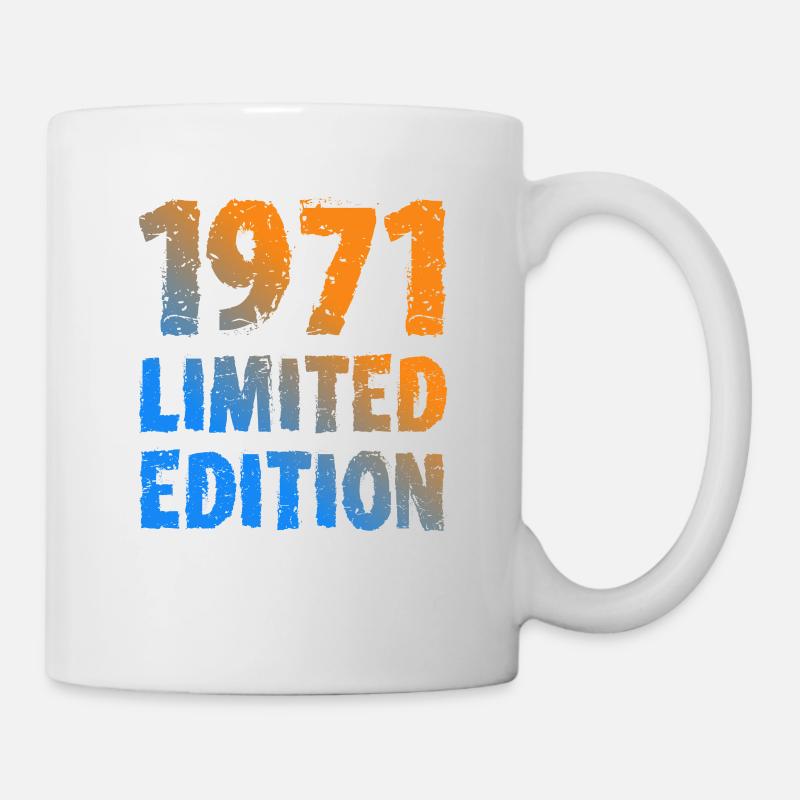 1971 Limited Edition Geburtstag Geschenk Frau Mann - Tasse - Weiß