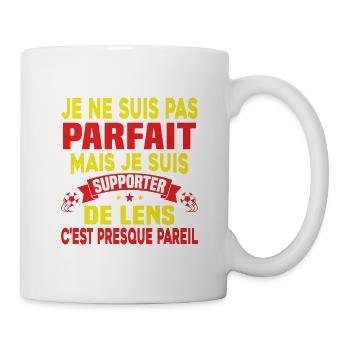 Je Suis Supporter De Lens idée Cadeau - Mug blanc - blanc - Droite