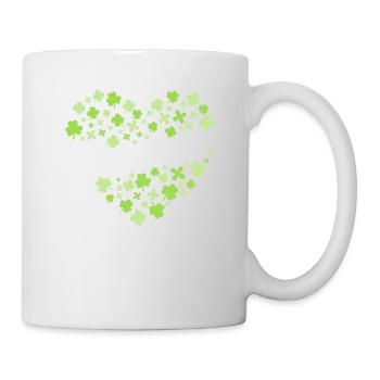 Teacher St Patricks Day Lucky Teacher Shamrocks - Mug blanc - blanc - Droite