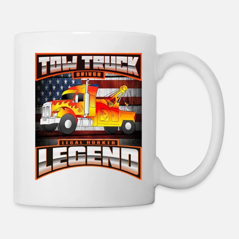 TOW TRUCK DRIVER USA - Mug - white