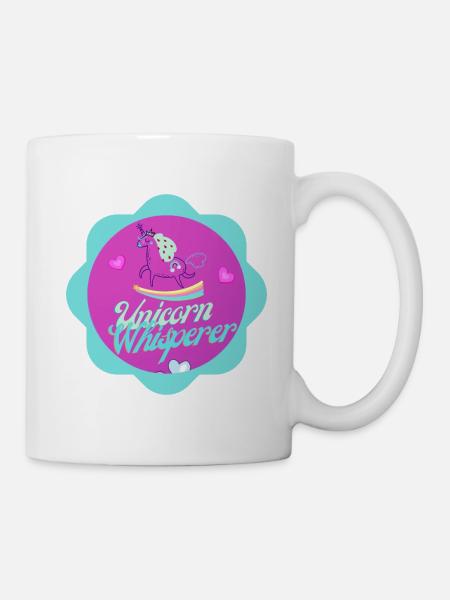 Unicorn Whisperer - Einhorn-Flüsterer - Mug - white