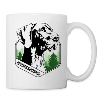 German Shorthair Hunting Dogs Portait Dog Wilsigns - Mug - white - Right