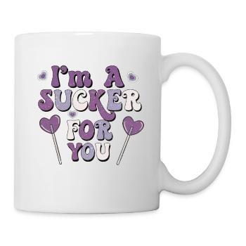 I'm a sucker for you retro valentines - Mug - white - Right
