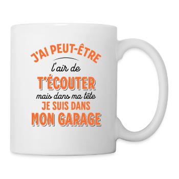 Mécanicien cadeau pour Garagiste Bricoleur Rigolo - Mug blanc - blanc - Droite