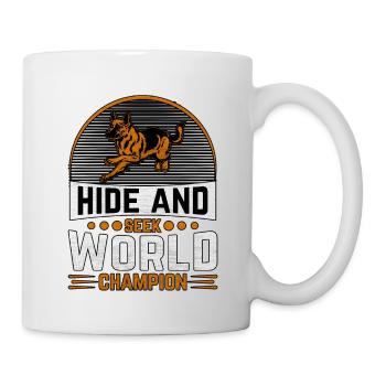 Versteck-Weltmeister - Tasse - Weiß - Rechts
