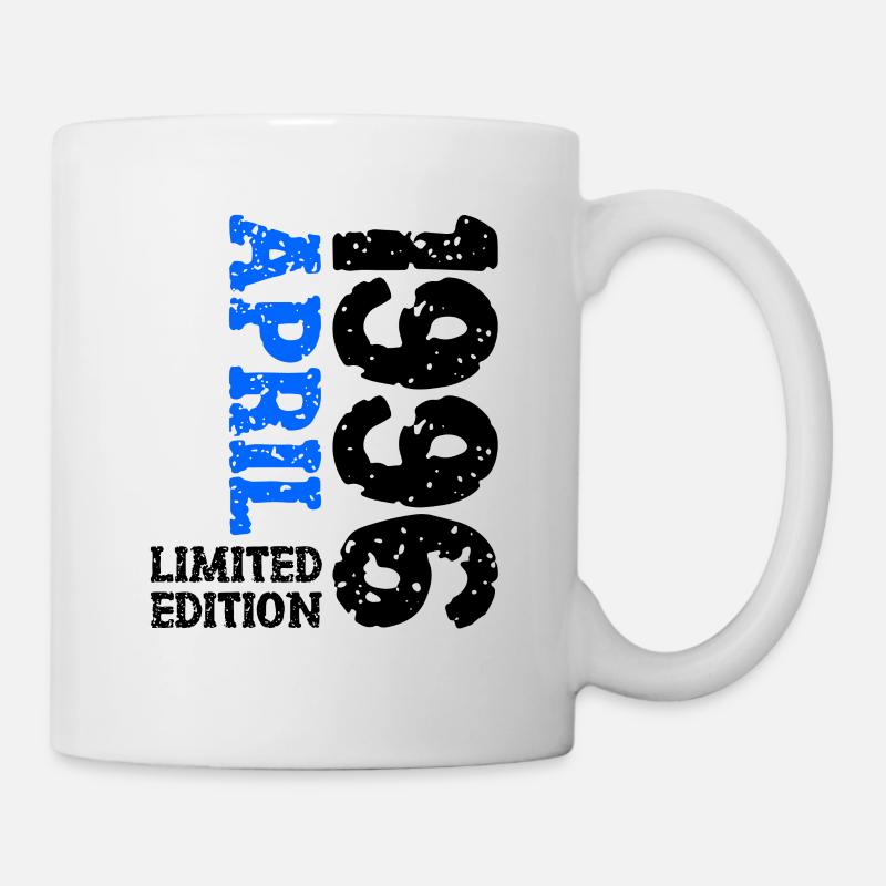 1996 April Limited Edition Geburtstag Geschenk - Tasse - Weiß