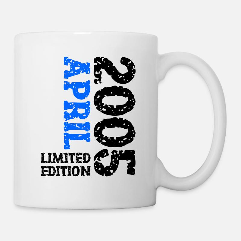2005 April Limited Edition Geburtstag Geschenk - Tasse - Weiß